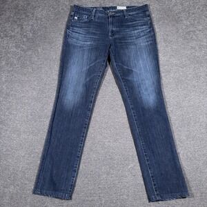 AG Adriano Goldschmied The Prima Cigarette Leg Women's 28R Mid-Rise Jeans Dark